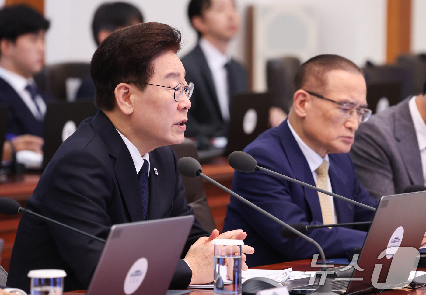 (서울=뉴스1) 허경 기자 = 이재명 대통령이 3일 청와대에서 열린 수석보좌관회의에서 발언하고 있다. (청와대통신사진기자단) 2026.9.3/뉴스1