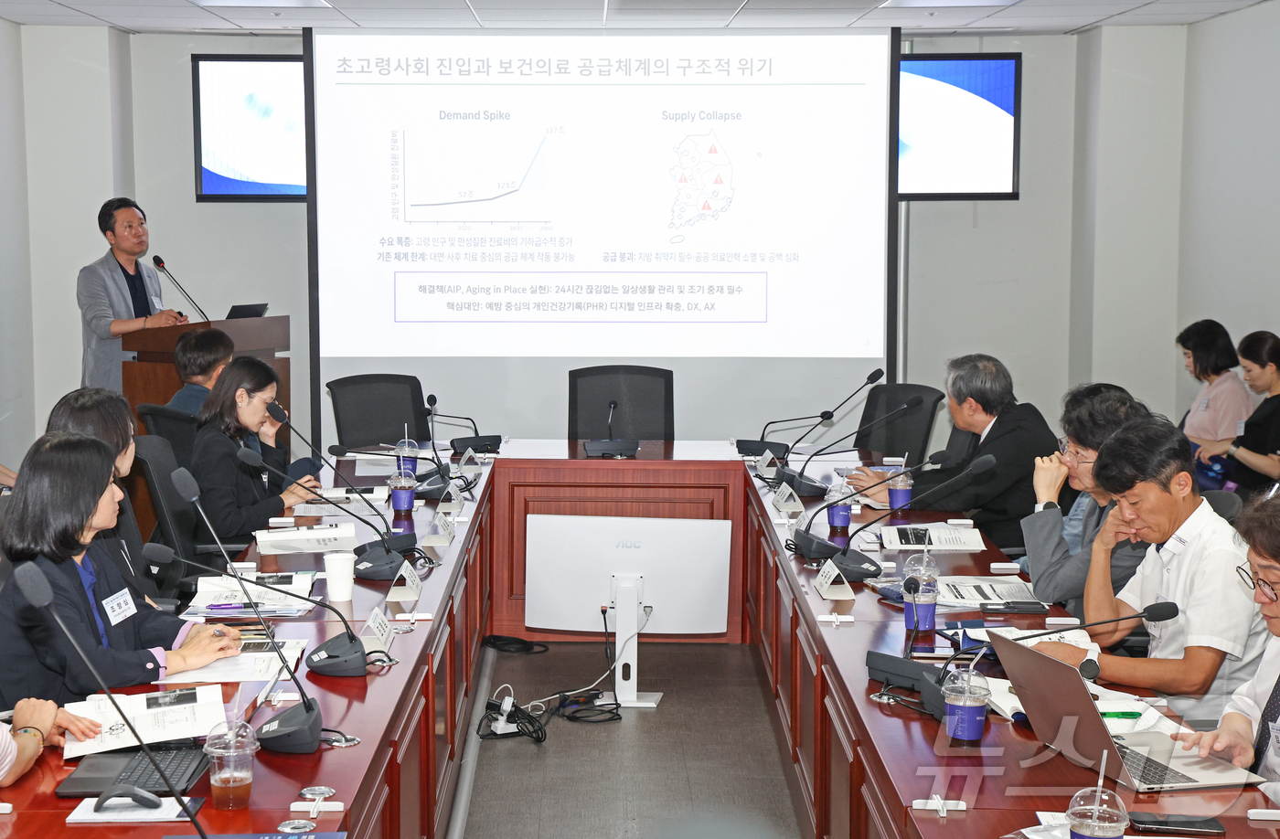 (서울=뉴스1) 최지환 기자 = 이상호 헬스맥스 대표가 3일 오후 서울 여의도 국회에서 뉴스1과 더불어민주당 서영석 의원 주최로 열린 제2회 K-헬스케어 의료기기 활성화 포럼에서 …