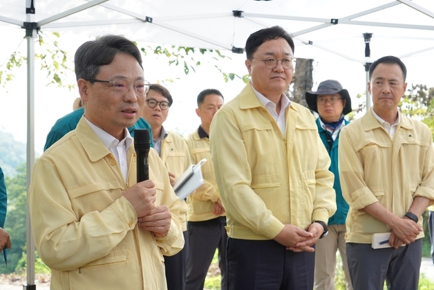 산림청장, 경남 하동군 소나무재선충병 방제 현장 점검