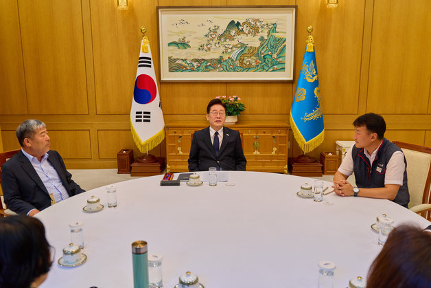 이재명 대통령, 양대노총 차담회