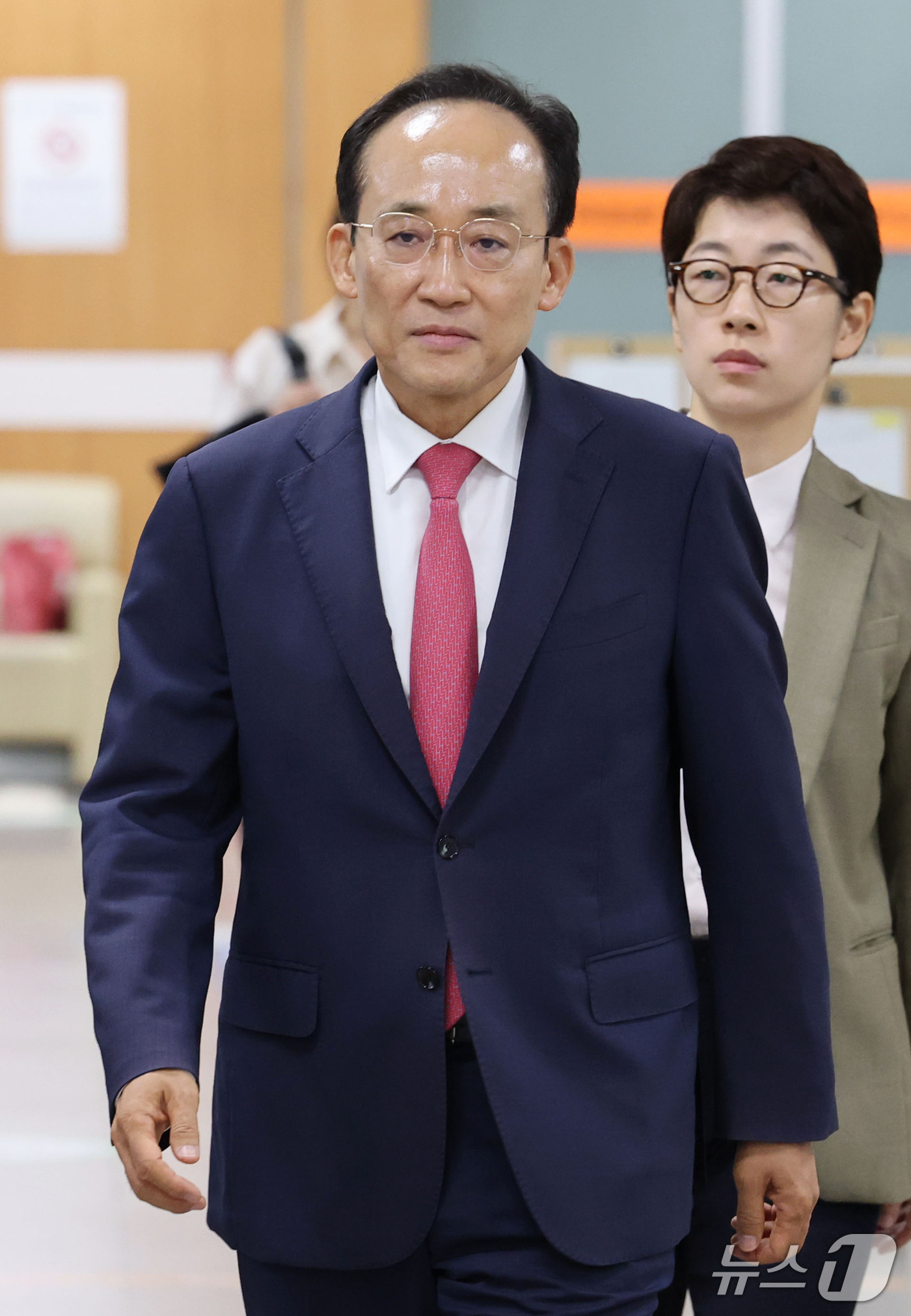 (서울=뉴스1) 이광호 기자 = 12·3 비상계엄 당시 국회의 계엄 해제 표결을 방해한 혐의로 기소된 추경호 대구시장이 30일 오전 서울 서초구 서울중앙지방법원에서 열린 1심 결심 …
