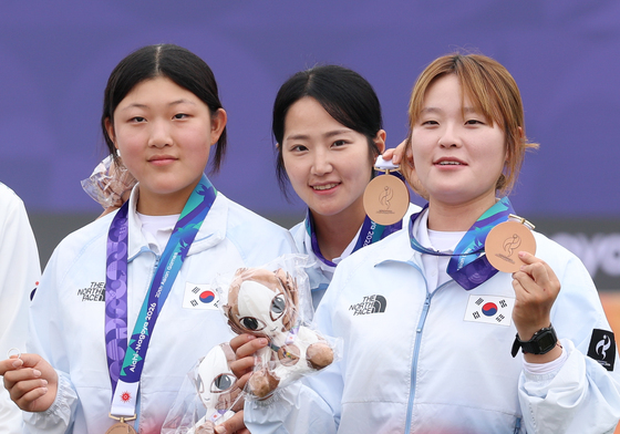 강연서·박정윤·박예린, 양궁 여자 컴파운드 단체전 동메달