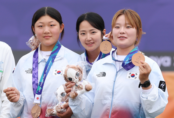 강연서·박정윤·박예린, 양궁 여자 컴파운드 단체전 동메달