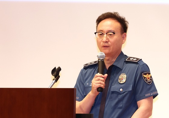 발언하는 신효섭 전북경찰청장