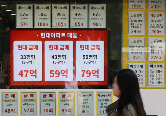 강남권 부동산, 급매 쌓이며 하락
