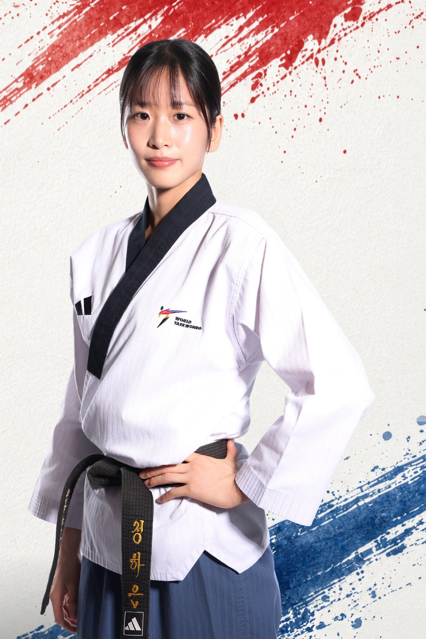 본문 이미지 - 한국 태권도 국가대표 정하은.(대한체육회 제공. 재판매 및 DB 금지)