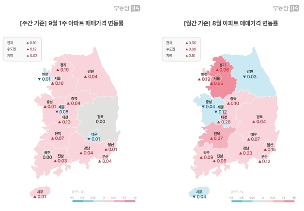 강북 외곽이 이끈 서울 집값…9월 첫째 주 0.1% 상승