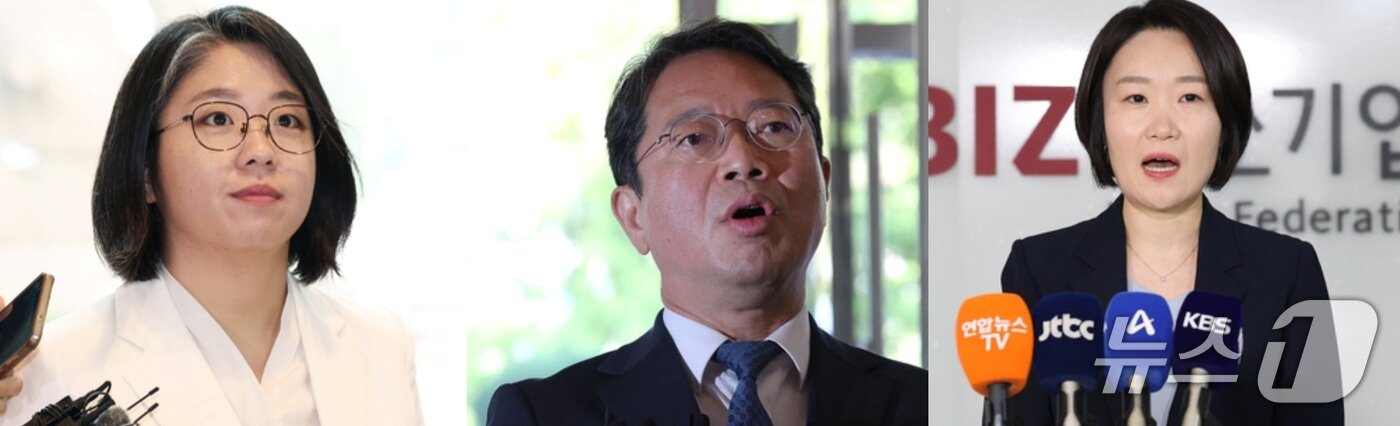 본문 이미지 - 용혜인 성평등가족부 장관 후보자, 김승원 법무부 장관 후보자, 이소영 중소벤처기업부 장관 후보자