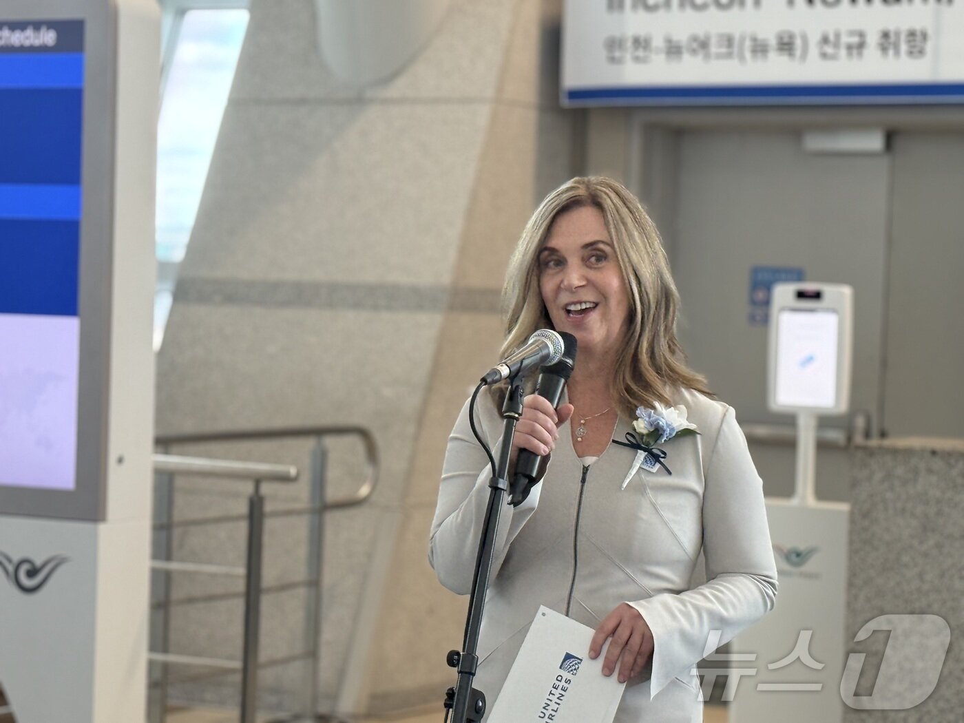 본문 이미지 - 도린 버스 유나이티드항공 글로벌 세일즈 수석 부사장ⓒ 뉴스1 윤슬빈 관광전문기자
