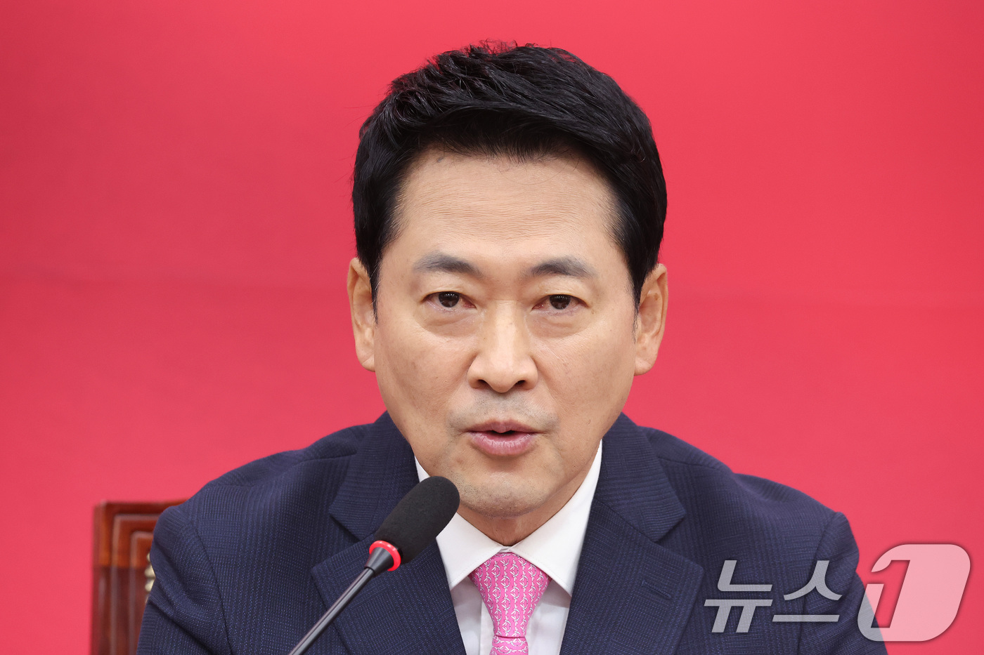 (서울=뉴스1) 신웅수 기자 = 장동혁 국민의힘 대표가 7일 서울 여의도 국회에서 열린 최고위원회의에서 발언하고 있다. 2026.9.7/뉴스1