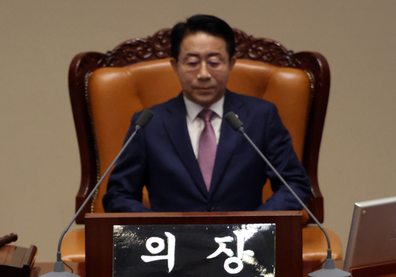 교섭단체 대표연설하는 김민석 대표