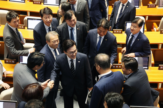 교섭단체 대표연설 마친 김민석 대표
