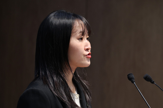 용혜인 의혹 반박하는 노서영 대변인