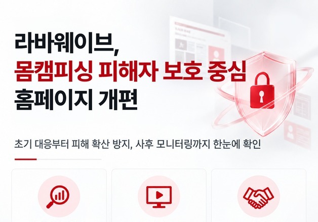 라바웨이브, 홈페이지 전면 개편…몸캠피싱 피해자 보호 강화