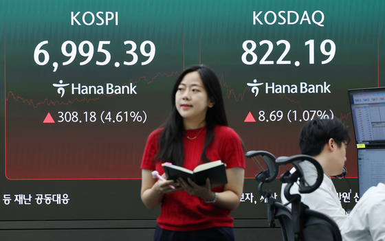 코스피, 美 반도에 훈풍에 7천피 턱밑 회복