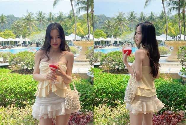 '박성광♥' 이솔이, 이 옷이 단돈 8000원이라고? 사랑스러운 휴양지 패션 공개