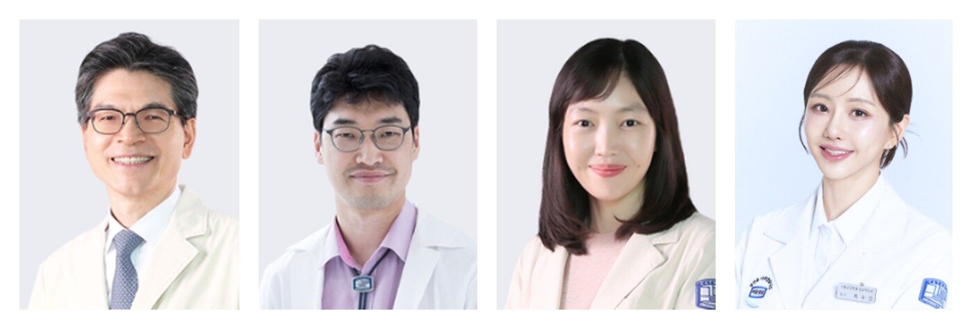 본문 이미지 - (왼쪽부터) 서울성모병원 혈액병원 민창기 교수, 박성수 교수, 이정연 교수, 가톨릭대 의과대학 약리학교실 최수인 교수. (병원 제공)