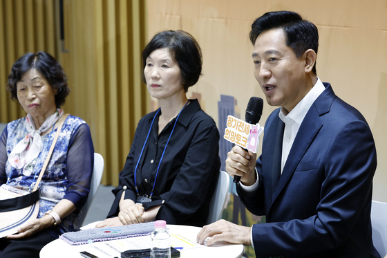 희망토크 인사말 하는 오세훈 서울시장