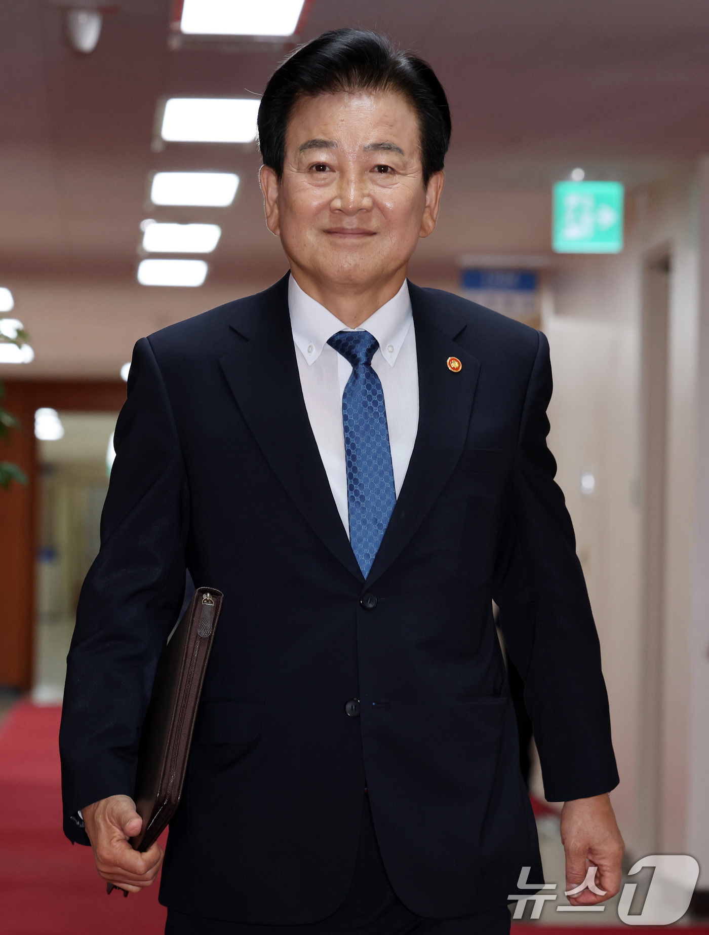 (서울=뉴스1) 이종덕 기자 = 정동영 통일부장관이 8일 서울 종로구 정부서울청사에서 열린 국무회의에 참석하고 있다. 2026.9.8/뉴스1