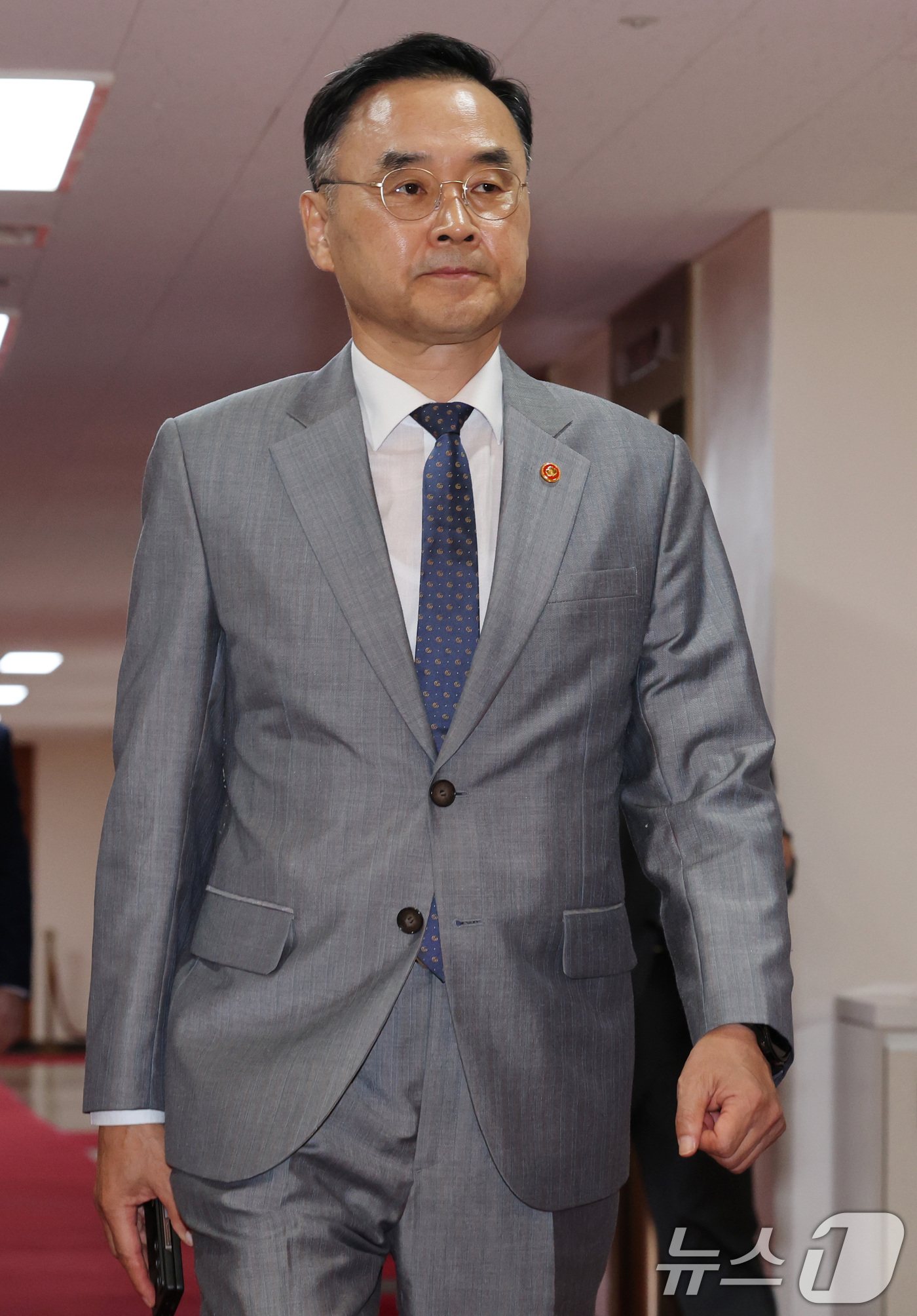 (서울=뉴스1) 이종덕 기자 = 차정인 국가교육위원회 위원장이 8일 서울 종로구 정부서울청사에서 열린 국무회의에 참석하고 있다. 2026.9.8/뉴스1