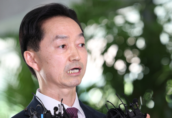 지명 소감 밝히는 김지용 중수청장 후보자