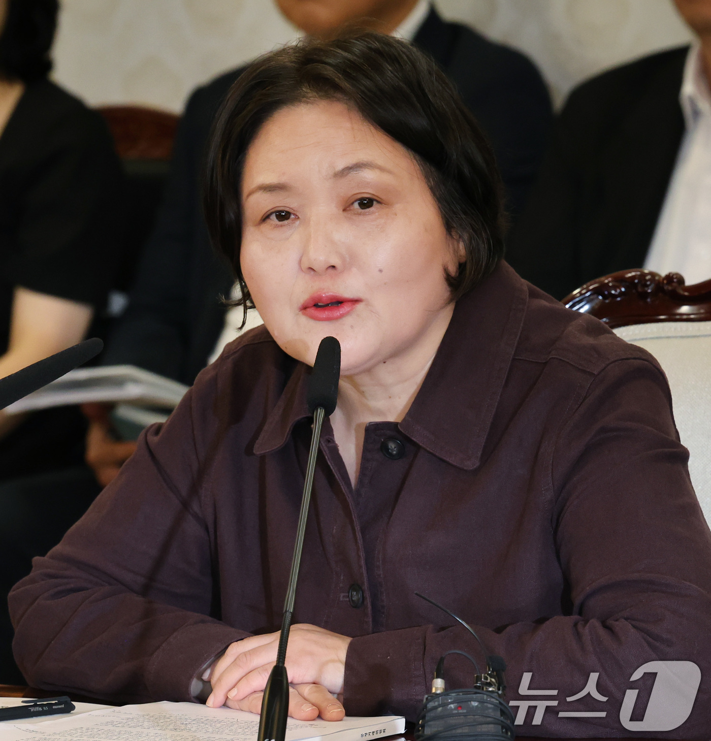 (서울=뉴스1) 이종덕 기자 = 김성숙 소비자정책위원회 민간위원장이 8일 서울 종로구 정부서울청사에서 열린 소비자정책위원회의에서 발언하고 있다. 2026.9.8/뉴스1