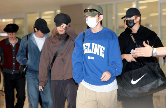 북미투어 마치고 입국하는 방탄소년단