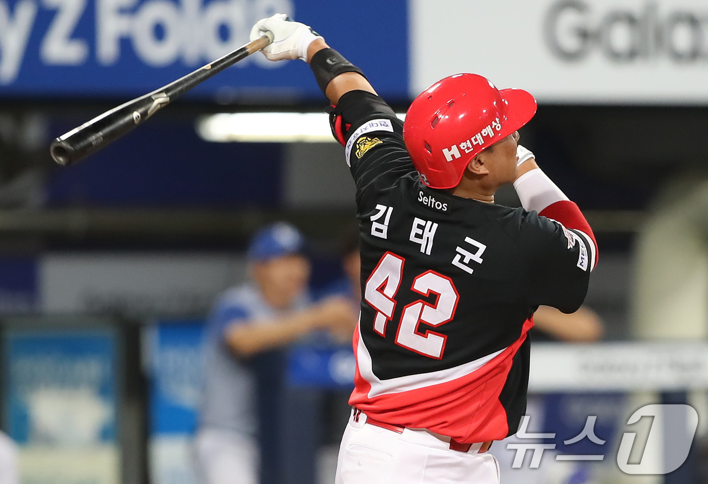 (대구=뉴스1) 공정식 기자 = 8일 오후 대구 삼성라이온즈파크에서 열린 프로야구 '2026 신한은행 SOL KBO리그' KIA 타이거즈와 삼성 라이온즈의 경기, 5회초 1사 2루 …
