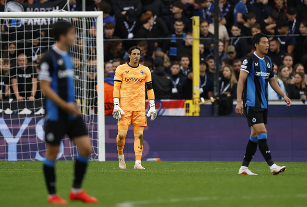 이한범, UCL 데뷔했지만…브뤼헤는 애스턴 빌라에 2-3 패배