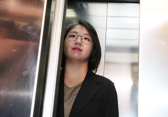 출근하는 용혜인 장관 후보자