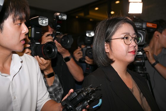 청문 준비사무실 출근하는 용혜인 후보자