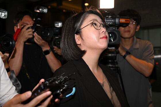 청문 준비사무실 출근하는 용혜인 후보자