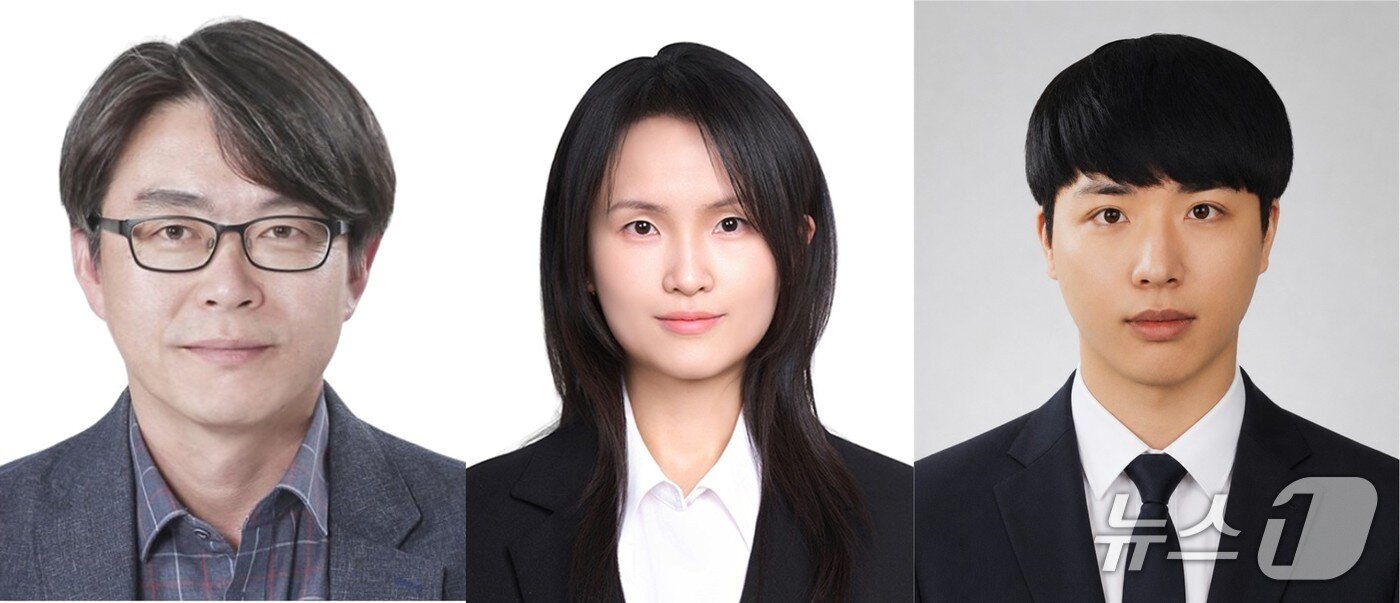 본문 이미지 - (왼쪽부터) 울산과학기술원  에너지화학공학과 고현협 교수, 나상윤 박사, 정건영 박사(UNIST 제공. 재판매 및 DB금지)/뉴스1