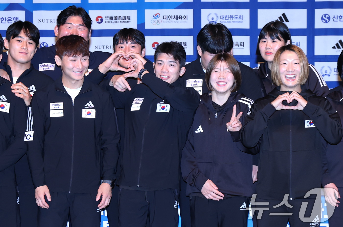 (진천=뉴스1) 김민지 기자 = 9일 충북 진천선수촌에서 열린 유도 2026 아이치-나고야 아시아경기대회 유도 국가대표팀 미디어데이에서 허미미, 김지수, 이준환, 김민종 등 선수들 …