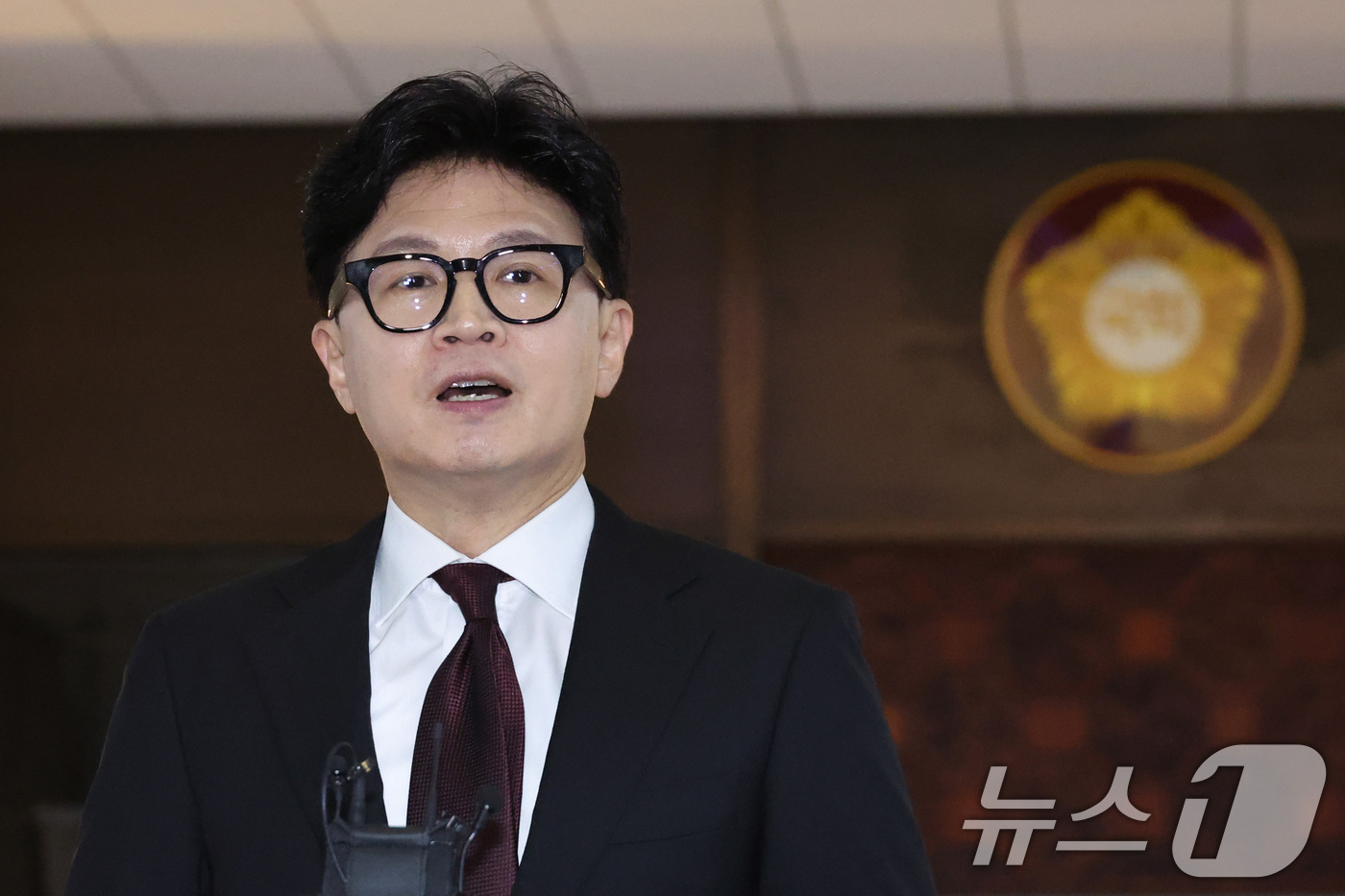 (서울=뉴스1) 신웅수 기자 = 한동훈 무소속 의원이 9일 서울 여의도 국회에서 김승원 법무부 장관 후보자 의혹과 관련해 발언을 하고 있다. 2026.9.9/뉴스1