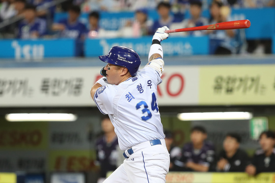삼성 최형우 '멀티히트'